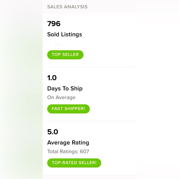 OVER 800 ITEMS SOLD! Five-Star🌟average rating🌟🌟🌟🌟🌟 - Picture 6 of 7